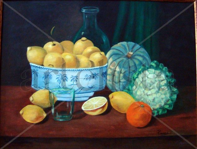 Bodegón (Calabaza de Rota) Oil Canvas Still Life Paintings