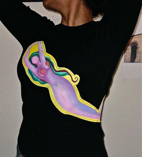 Camisetas 1 Acrylic Textile Figure Painting