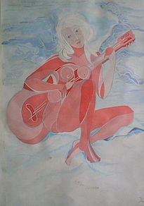 Mujer con guitarra