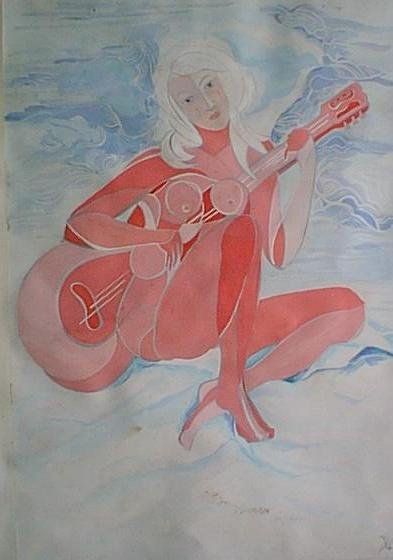 Mujer con guitarra