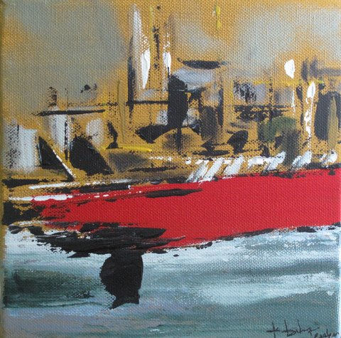 red ship Acrylic Canvas Others