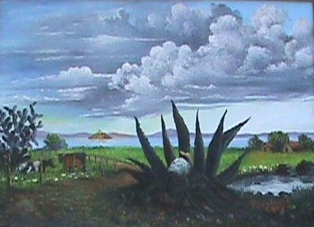 paisaje michoacano Oil Canvas Landscaping