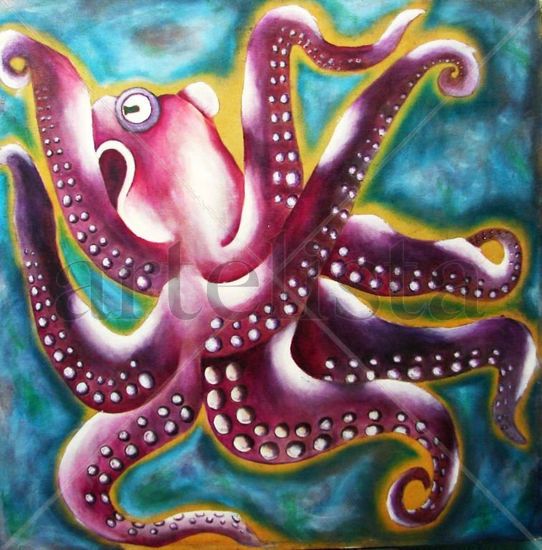 El Pulpo Others Canvas Marine Painting