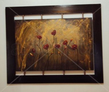 amapolas Oil Canvas Floral Painting