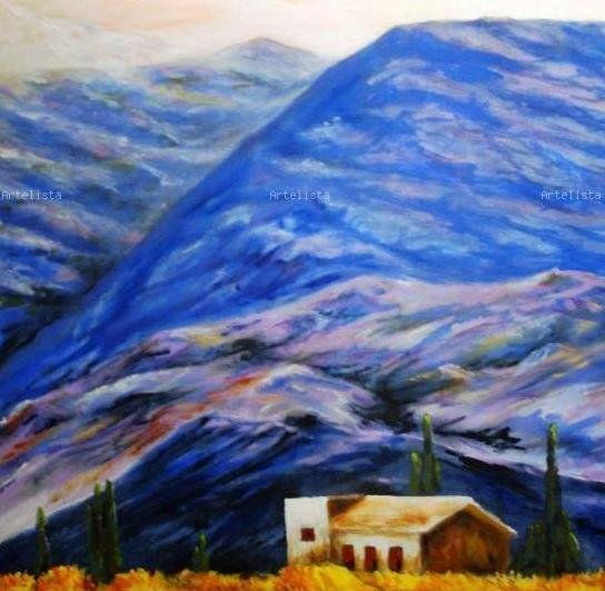 casa de cerro azul Acrylic Canvas Landscaping