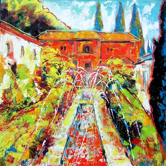 generalife Oil Canvas Landscaping