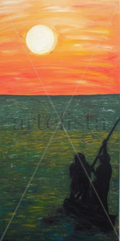 atardecer 120x 70