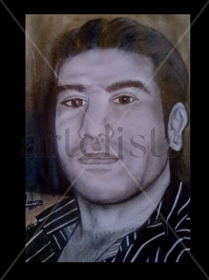 MY FRIEND FROM PALESTINA: HAMZA Charcoal