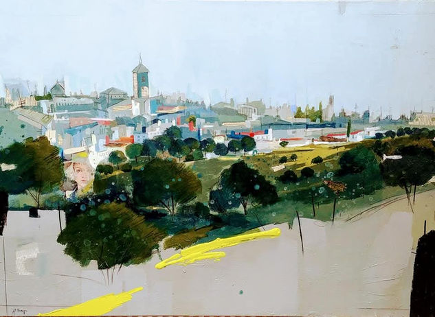 Pueblos de España Acrílico Lienzo Paisaje