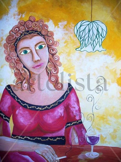 MUJER NAIF Acrylic Card Portrait