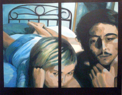 Pareja en la cama