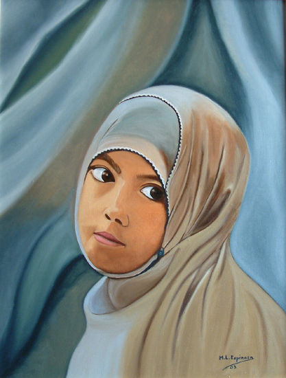 Mirada triste Oil Canvas