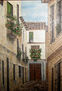Callejuela con balcones