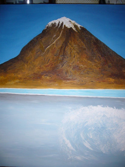 la espuma Oil Canvas Landscaping