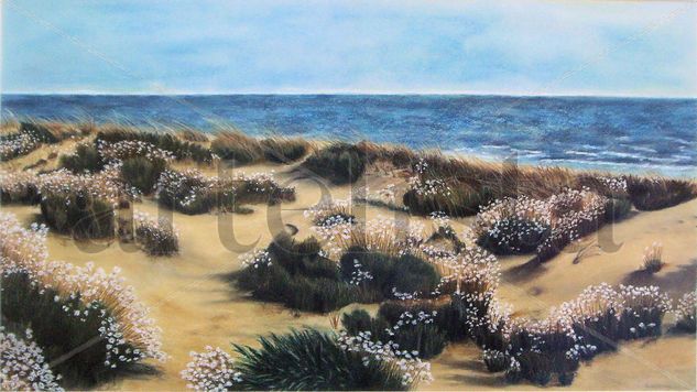 Dunas Pastel Paper Marine Painting