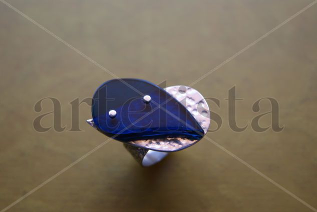 Anillo Plata 925 y Metacrilato 