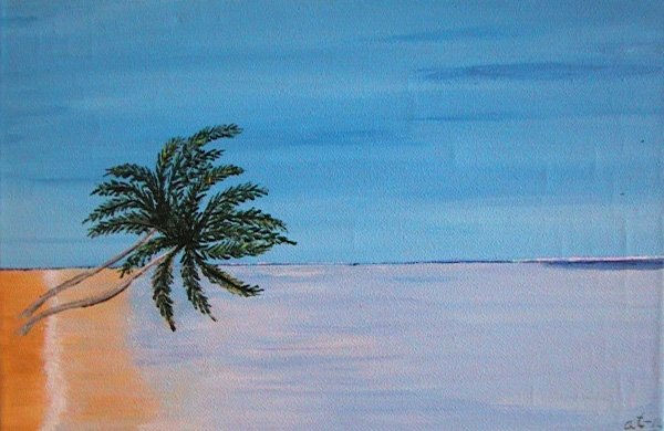 Playa Caribeña Oil Canvas Landscaping