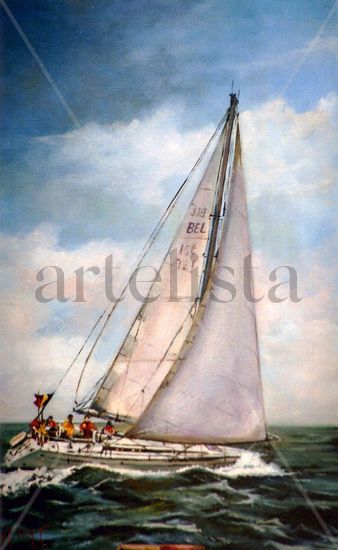 RHYTHMIC Oil Canvas Marine Painting