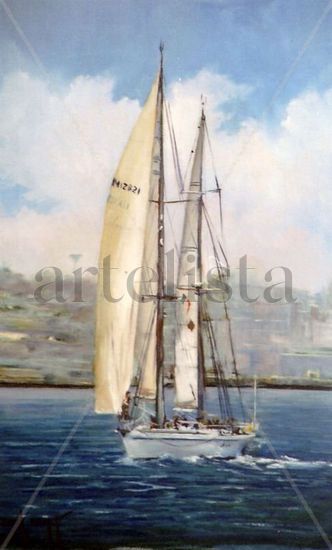 ORSA MAGGIORE Oil Canvas Marine Painting