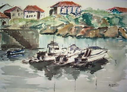 Lanchas en Mundaka