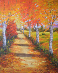 Camino en otoño