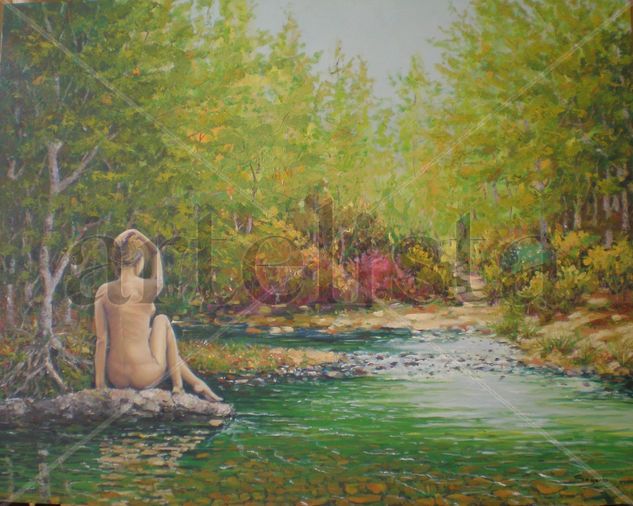 entrada del verano Óleo Lienzo Paisaje