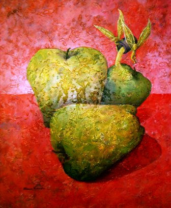 LAS MANZANAS Oil Canvas