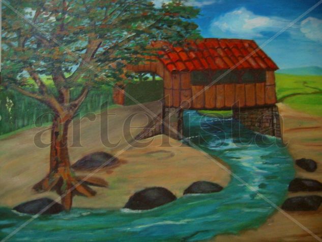 El descanso Oil Canvas Landscaping