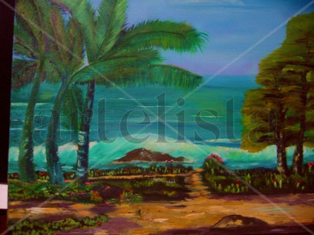 La playita Oil Canvas Landscaping