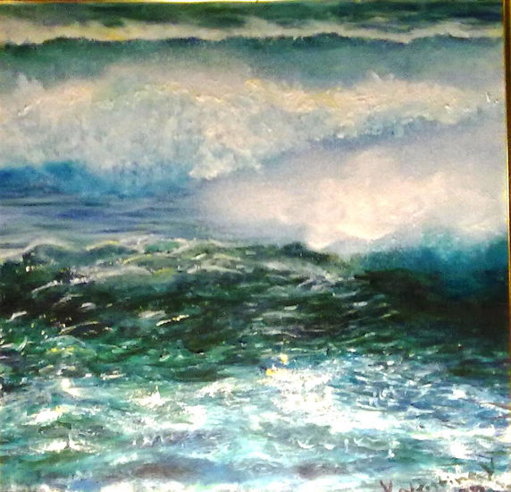 MARINA Oil Canvas Marine Painting