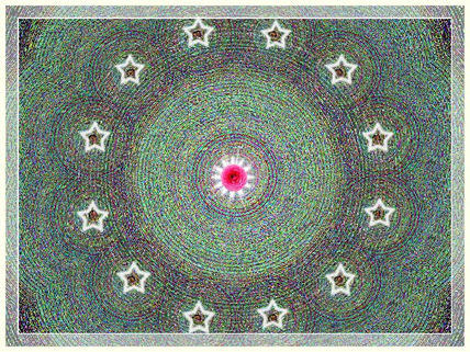 Fractal con estrellas