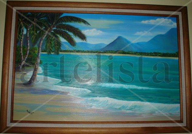 Danza de palmeras Oil Canvas Landscaping