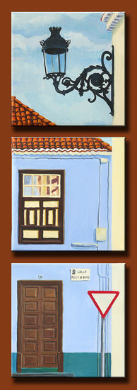 Calle Pérez de Brito Acrylic Canvas Landscaping