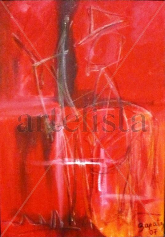 quijote en rojo