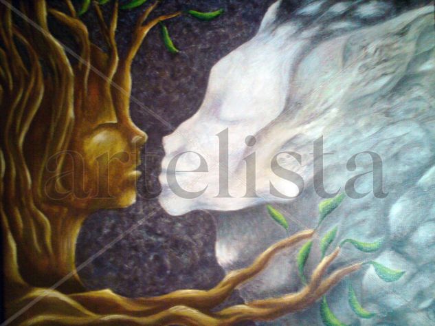 El beso Oil Canvas Others