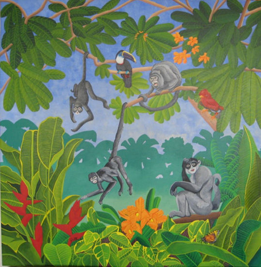 LOS CHANGOS DE BELICE Acrylic Canvas Animals