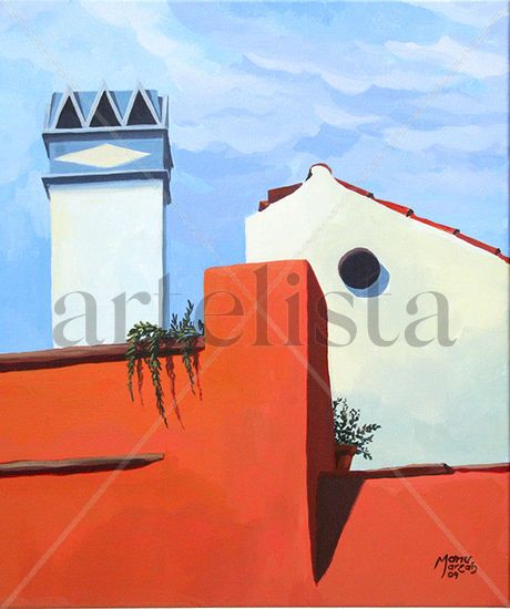 Calle Jorós Acrylic Canvas Landscaping