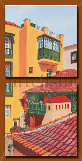 Patio Hotel San Telmo Oil Canvas Landscaping