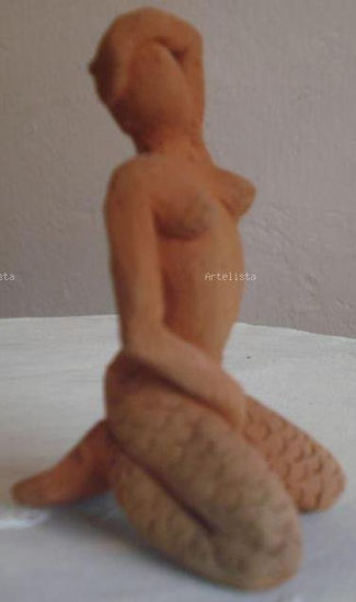 Sirena erótica Terracotta Figurative