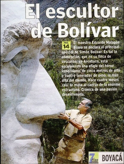 CABEZA DE BOLIVAR MAS GRANDE DEL MUNDO 