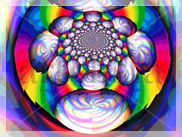 FRACTAL DE COLORES BRILLANTES 