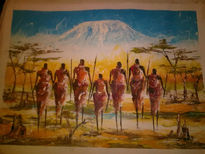 Maasais y kilimanjaro