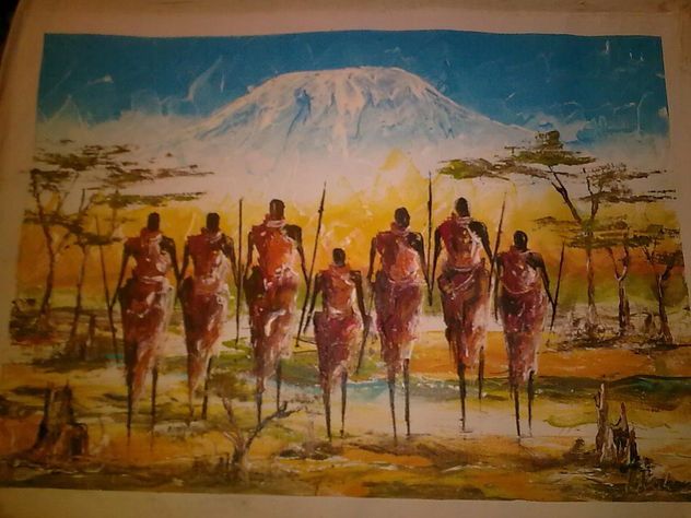 maasais y kilimanjaro