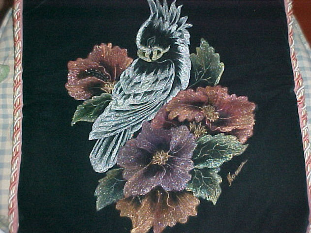 cojín  cacatua