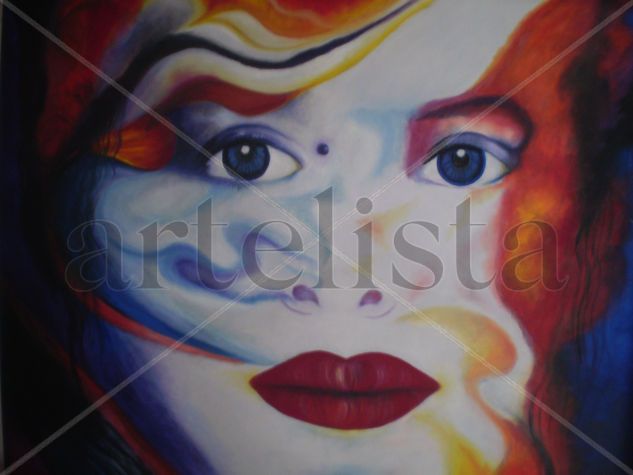 Mujer Irreal Oil Canvas Portrait