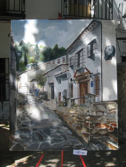 Concurso de pintura rápida de Grazalema Acrílico Lienzo Paisaje