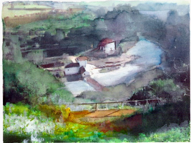 Desde Oromana (Alcalá de Guadaira) Watercolour Paper