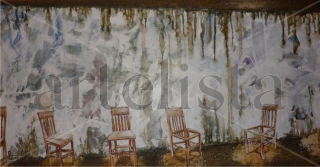 el baile de la silla Oil Canvas Landscaping