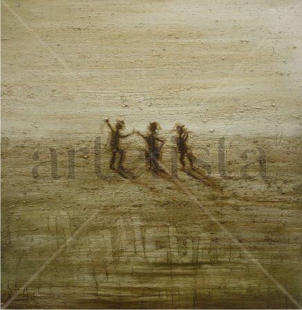 el baile de los tres Oil Canvas Landscaping