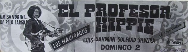 AFICHE PARA LA PELICULA " EL PROFESOR HIPPIE